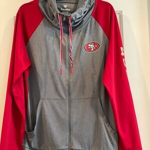 49ers jacket w/hoodie
